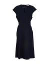 Marella Woman Midi Dress Navy Size 10 Polyester, Viscose, Elastane In Blue