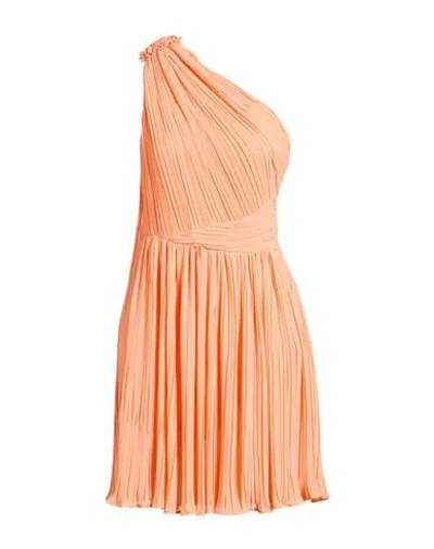 Marella Woman Midi Dress Orange Size 6 Polyester