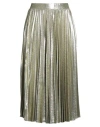 Marella Woman Midi Skirt Gold Size Xl Polyester, Elastane