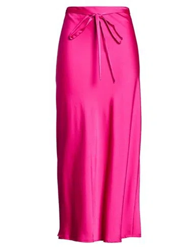 Marella Woman Midi Skirt Mauve Size 8 Polyester In Purple