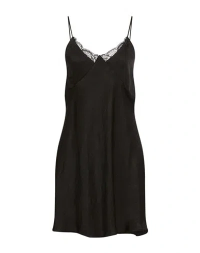 Marella Woman Mini Dress Black Size 10 Acetate