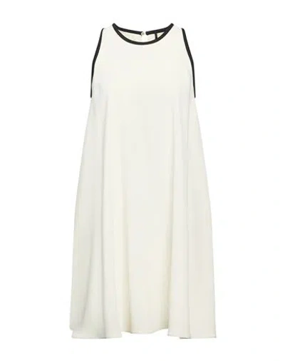 Marella Woman Mini Dress Ivory Size 6 Polyester In White