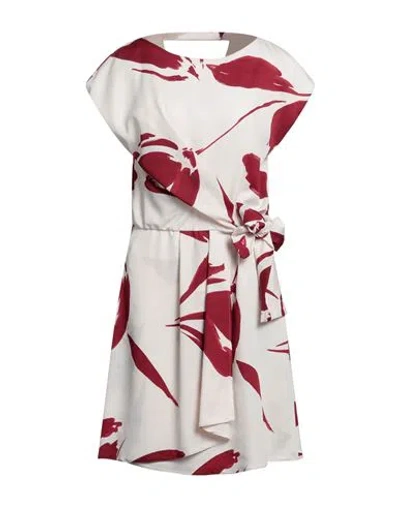 Marella Woman Mini Dress Ivory Size 10 Polyester In White