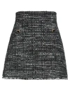 Marella Woman Mini Skirt Black Size 2 Acrylic, Cotton, Polyester, Wool, Synthetic Fibers In Black