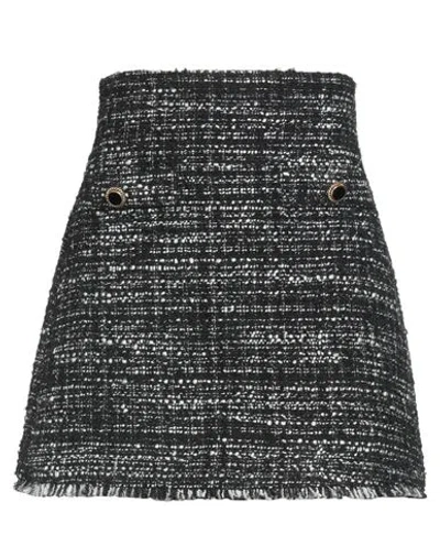 Marella Woman Mini Skirt Black Size 2 Acrylic, Cotton, Polyester, Wool, Synthetic Fibers