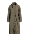 Marella Woman Overcoat & Trench Coat Military Green Size 10 Polyamide, Cotton In Green