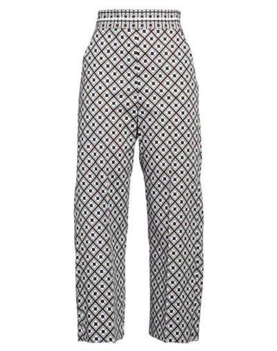 Marella Woman Pants Azure Size 6 Cotton, Elastane In Blue