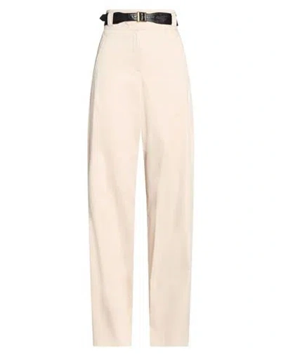 Marella Woman Pants Beige Size 4 Cotton, Elastane In Neutral