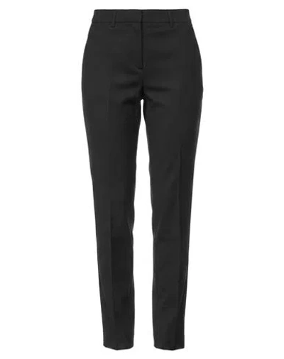 Marella Woman Pants Black Size 0 Polyester, Virgin Wool, Elastane In Purple