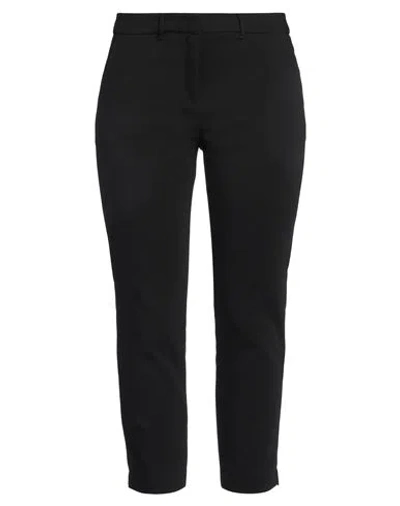 Marella Woman Pants Black Size 10 Cotton, Polyamide, Elastane