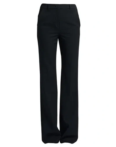 Marella Woman Pants Black Size 12 Polyester, Viscose, Elastane