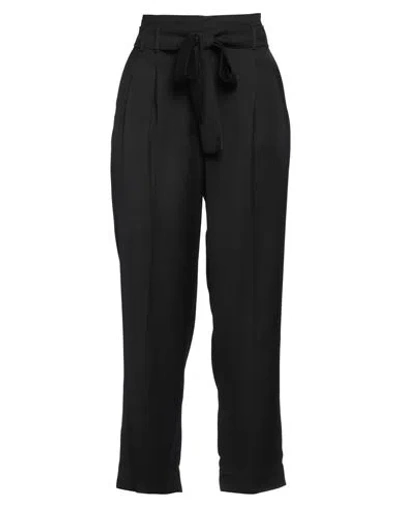 Marella Woman Pants Black Size 2 Viscose, Elastane