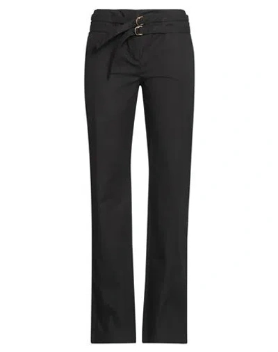 Marella Woman Pants Black Size 4 Cotton, Elastane
