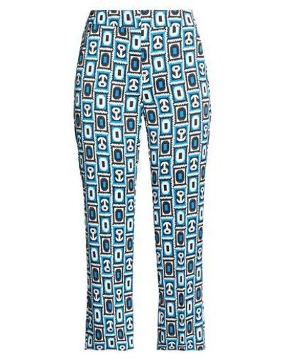 Marella Woman Pants Blue Size 6 Polyester