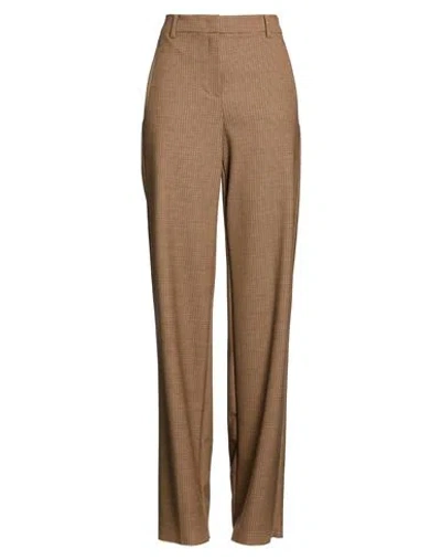Marella Woman Pants Brown Size 10 Polyester, Virgin Wool, Elastane