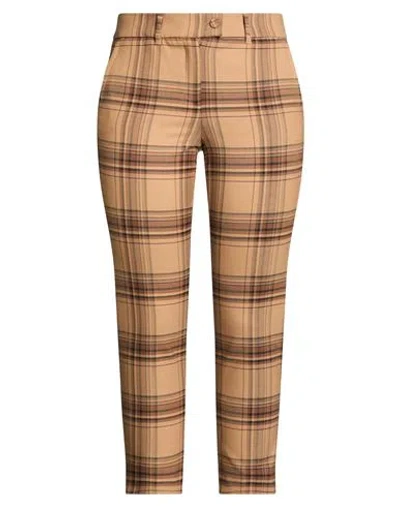 Marella Woman Pants Camel Size 10 Polyester, Virgin Wool, Elastane In Brown