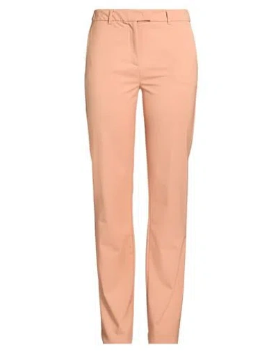 Marella Woman Pants Camel Size 12 Polyester, Virgin Wool, Elastane In Pink