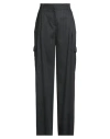 Marella Woman Pants Charcoal Size 12 Virgin Wool, Polyester, Viscose