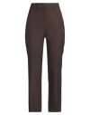 Marella Woman Pants Chocolate Brown Size 4 Polyester, Virgin Wool, Elastane