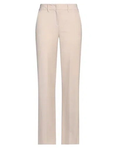 Marella Woman Pants Cream Size 10 Polyester, Virgin Wool, Elastane In White