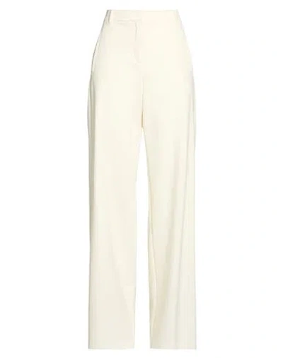 Marella Woman Pants Cream Size 6 Polyester, Virgin Wool, Elastane In Pink