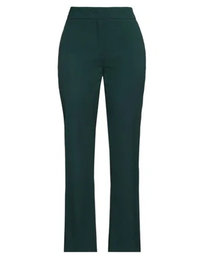 Marella Woman Pants Deep Teal Size 8 Polyester, Viscose, Elastane In Green