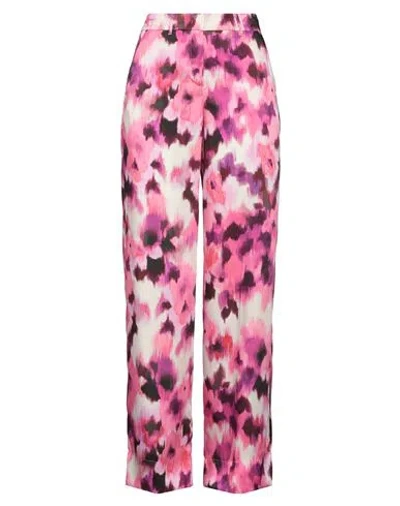 Marella Woman Pants Fuchsia Size 8 Polyester In Pink