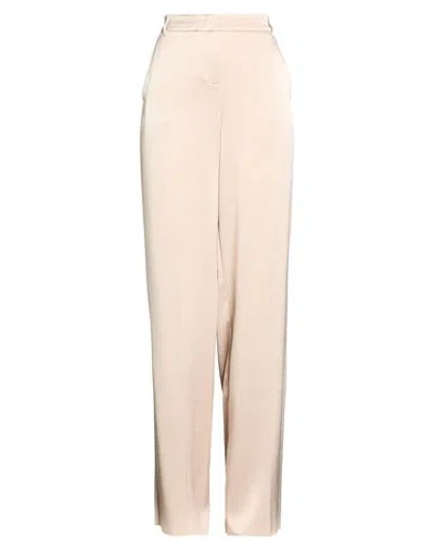 Marella Woman Pants Gold Size 8 Triacetate, Polyester In Neutral