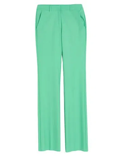 Marella Woman Pants Green Size 12 Polyester, Viscose, Elastane