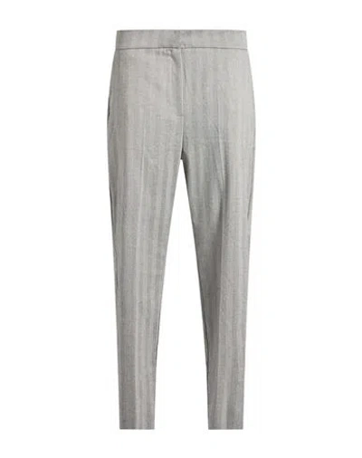 Marella Woman Pants Grey Size 10 Viscose, Polyester, Elastane In Gray