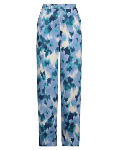 Marella Woman Pants Light Blue Size 10 Polyester