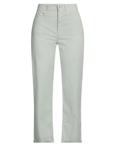 Marella Woman Pants Light Grey Size 4 Cotton, Elastane