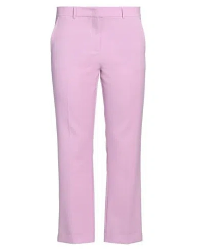Marella Woman Pants Mauve Size 8 Polyester, Viscose, Elastane In Purple