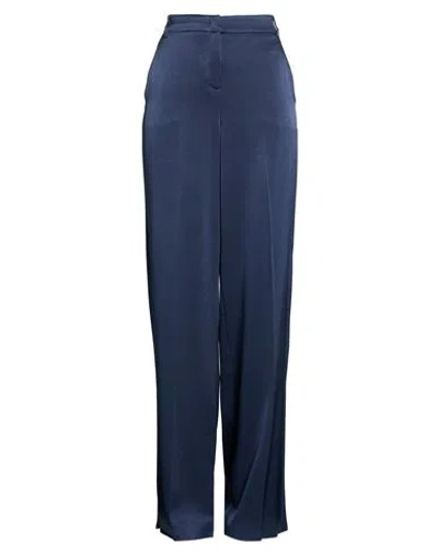Marella Woman Pants Midnight Blue Size 8 Triacetate, Polyester