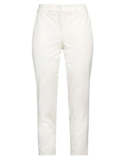 Marella Woman Pants Off White Size 8 Polyester, Viscose, Elastane