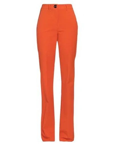 Marella Woman Pants Orange Size 4 Polyester, Viscose, Elastane