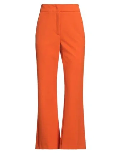 Marella Woman Pants Orange Size 2 Polyester, Viscose, Elastane