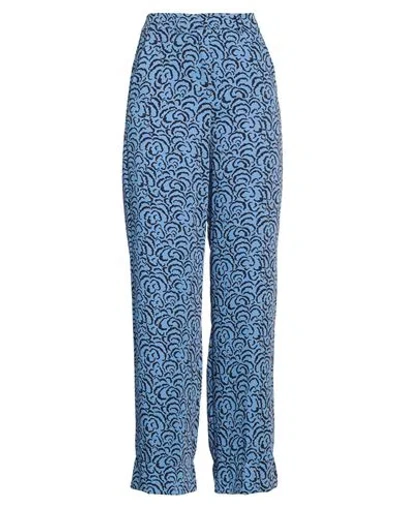 Marella Woman Pants Pastel Blue Size 10 Polyester, Elastane