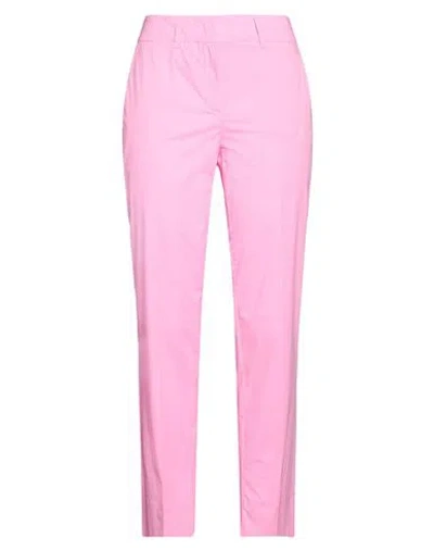 Marella Woman Pants Pink Size 8 Cotton, Elastane