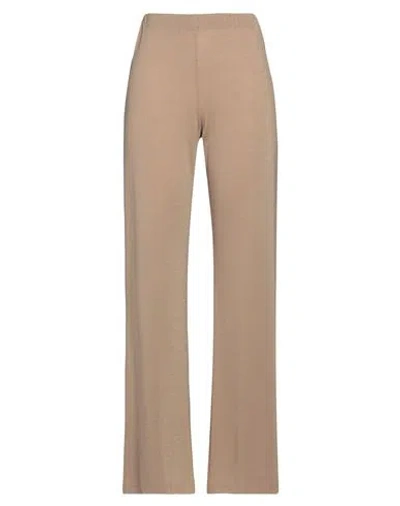 Marella Woman Pants Sand Size L Viscose, Polyester, Metallic Fiber, Elastane In Beige