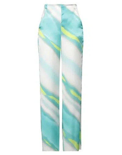 Marella Woman Pants Turquoise Size 6 Polyester In Blue