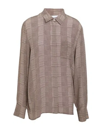 Marella Woman Shirt Beige Size 12 Silk In Sand