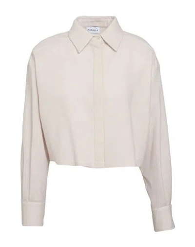 Marella Woman Shirt Ivory Size 10 Virgin Wool In Neutral