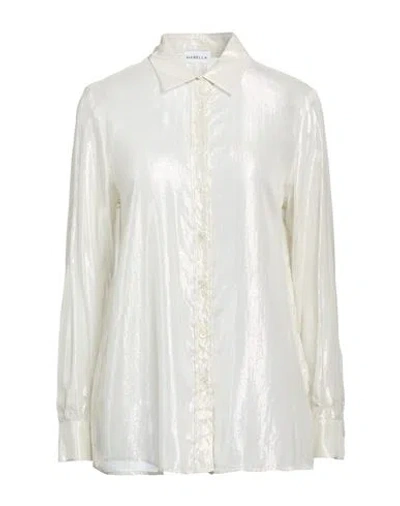 Marella Woman Shirt Silver Size 6 Viscose, Metallic Fiber