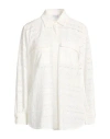 Marella Woman Shirt White Size 8 Cotton, Polyester
