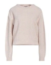 Marella Woman Sweater Beige Size Xl Virgin Wool In Neutral
