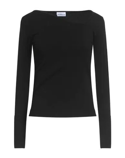 Marella Woman Sweater Black Size L Viscose, Polyester