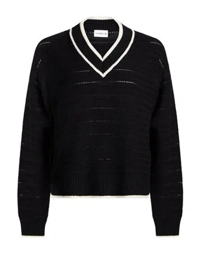 Marella Woman Sweater Black Size Xl Virgin Wool, Cotton