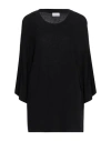 Marella Woman Sweater Black Size Xl Viscose, Elastomultiester