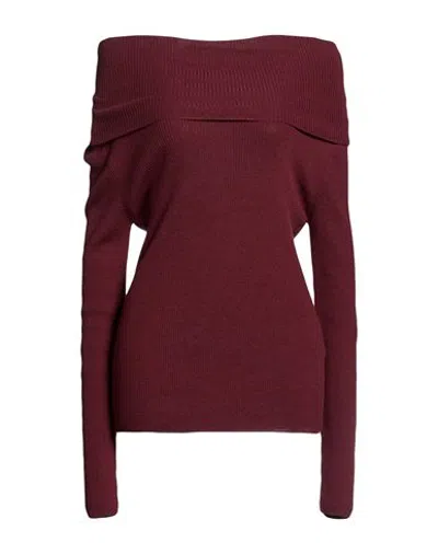 Marella Woman Sweater Burgundy Size M Wool In Red